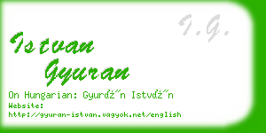 istvan gyuran business card